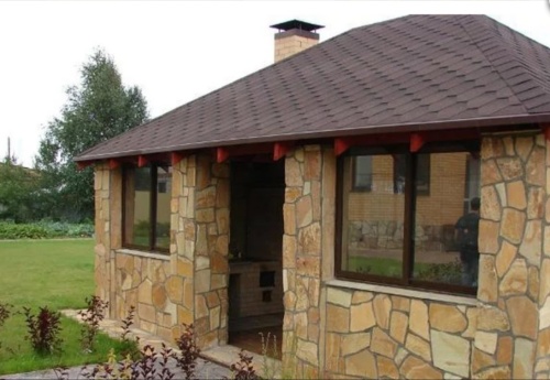 Плитняк златолит жёлтый для фасада 1,5-3 см купить в Анапе