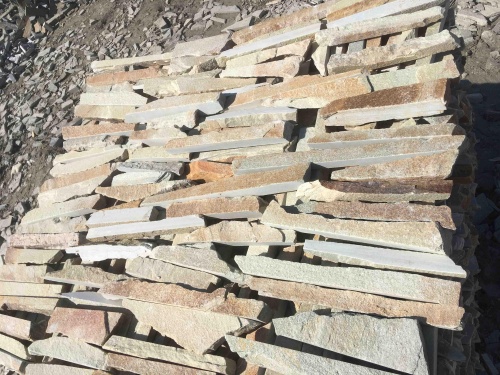 Горбушка златолит золотистый для облицовки купить в Анапе