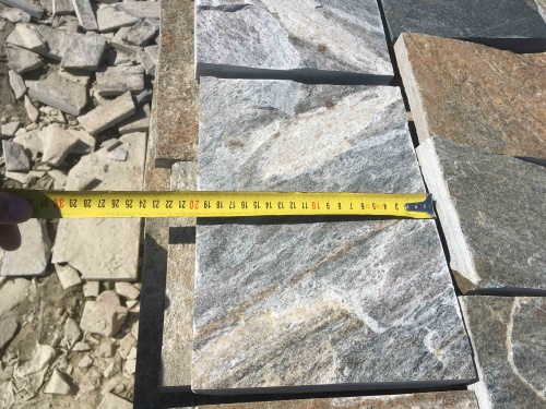 Плитка пилёная златолит Уральский для цоколя, отмостки купить в Анапе